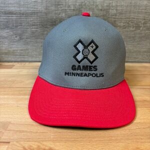 X Games Hat Cap Size Medium Gray Red Minneapolis Action Sports